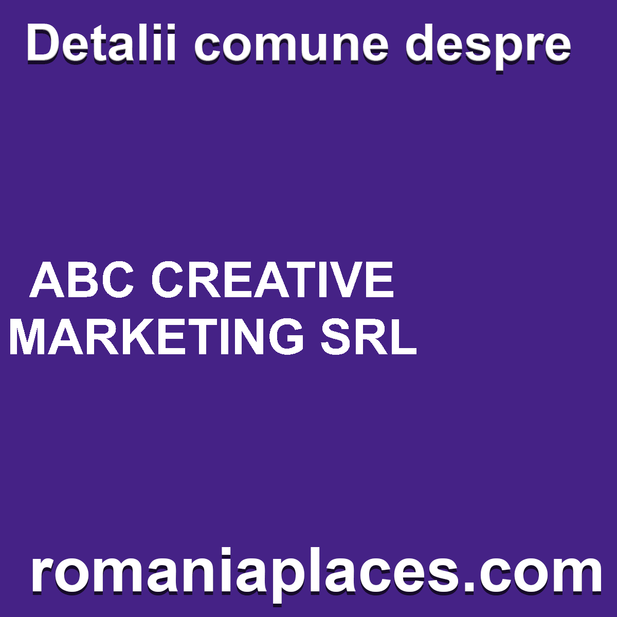 ABC CREATIVE MARKETING SRL