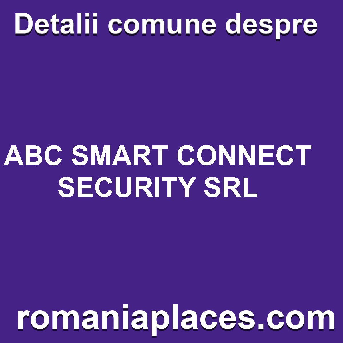 ABC SMART CONNECT SECURITY SRL