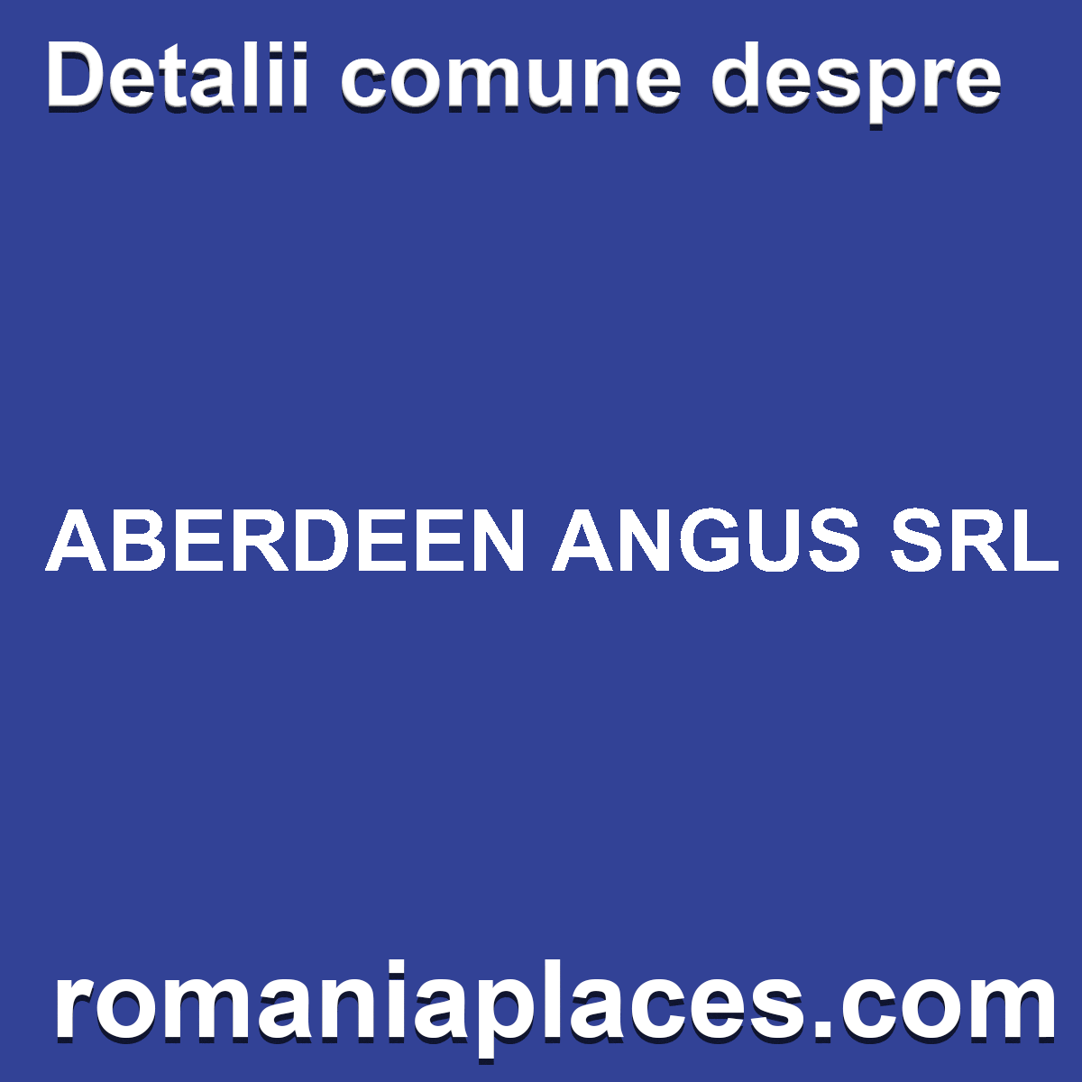 ABERDEEN ANGUS SRL