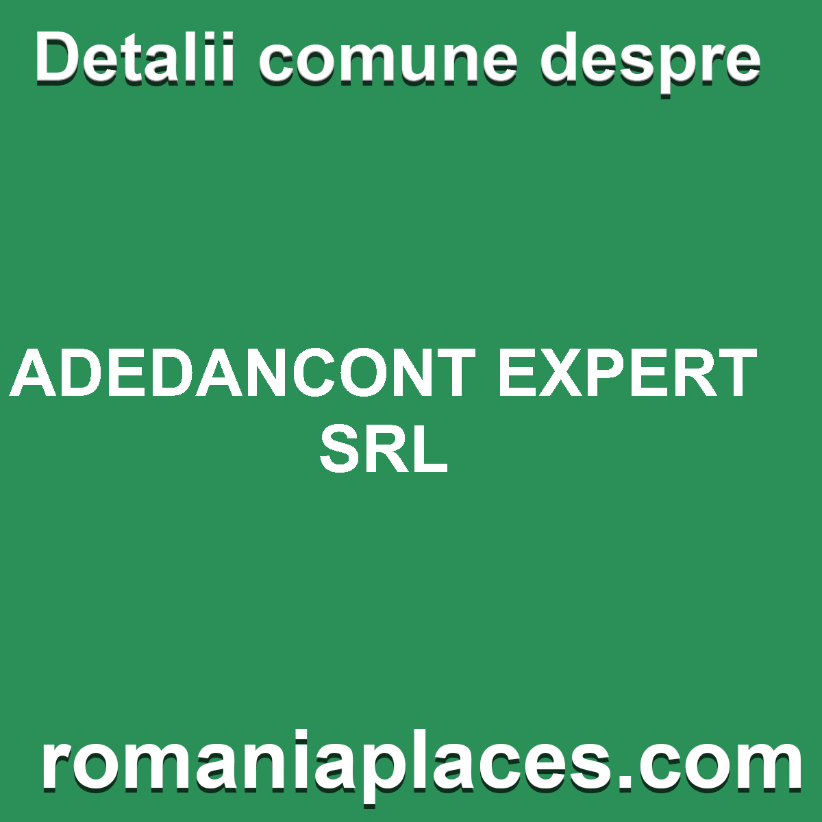 ADEDANCONT EXPERT SRL