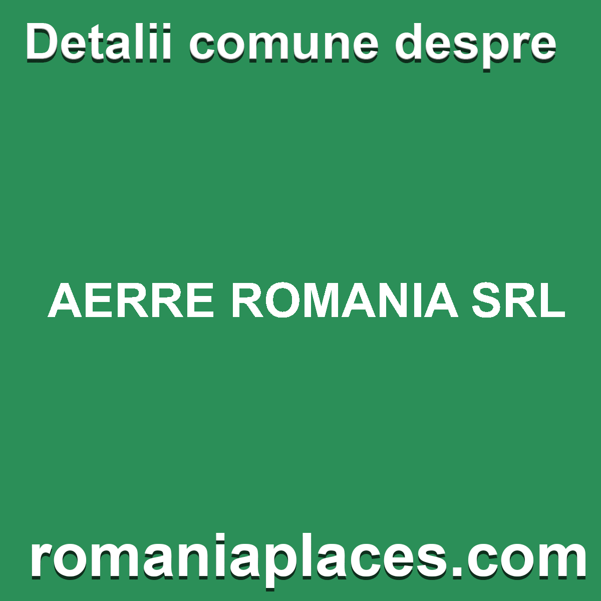 AERRE ROMANIA SRL