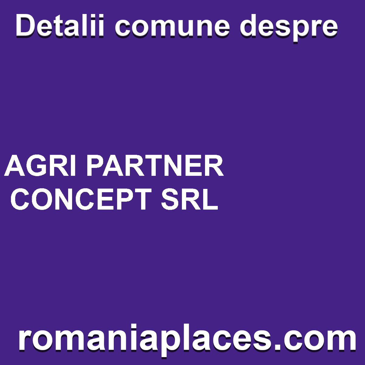 AGRI PARTNER CONCEPT SRL