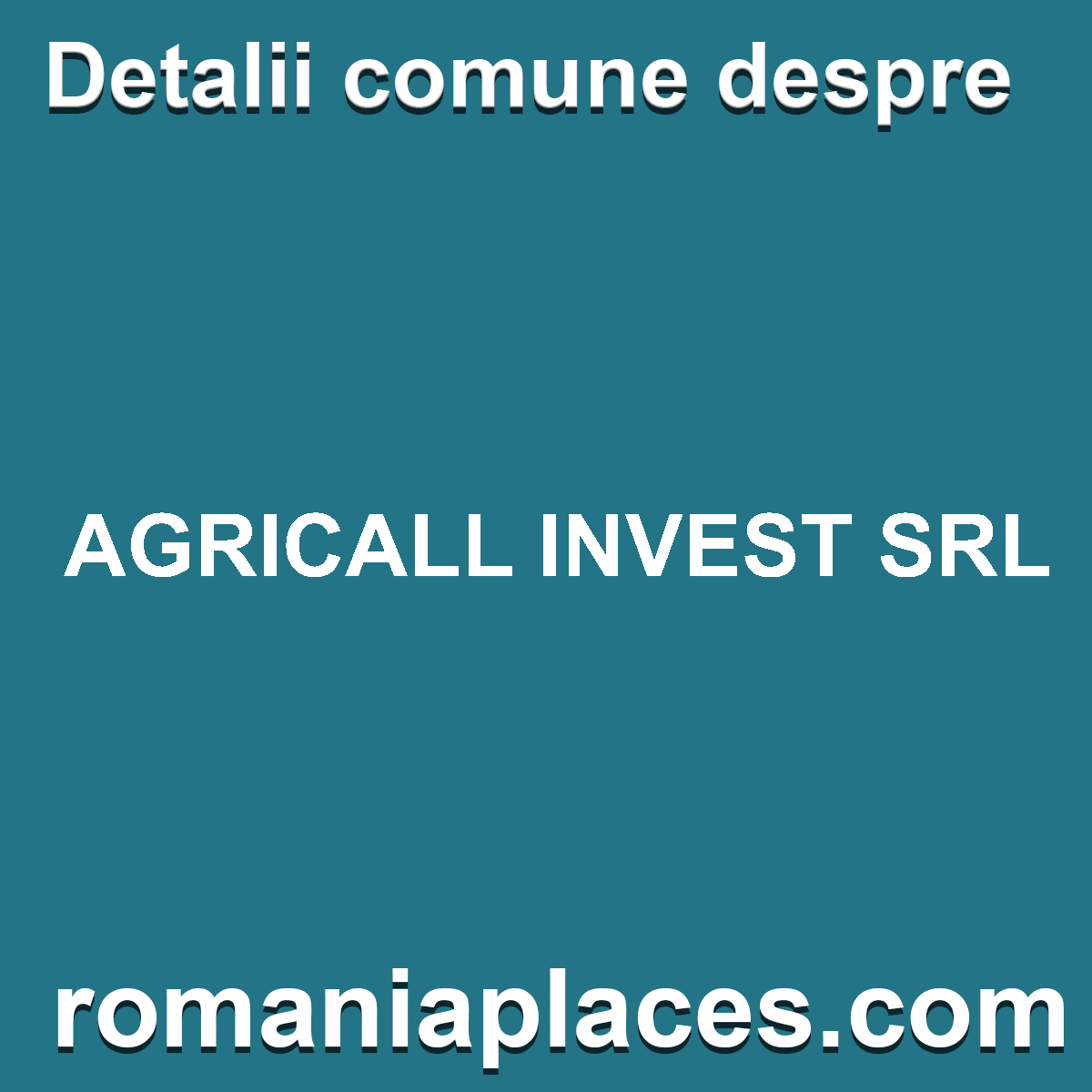 AGRICALL INVEST SRL
