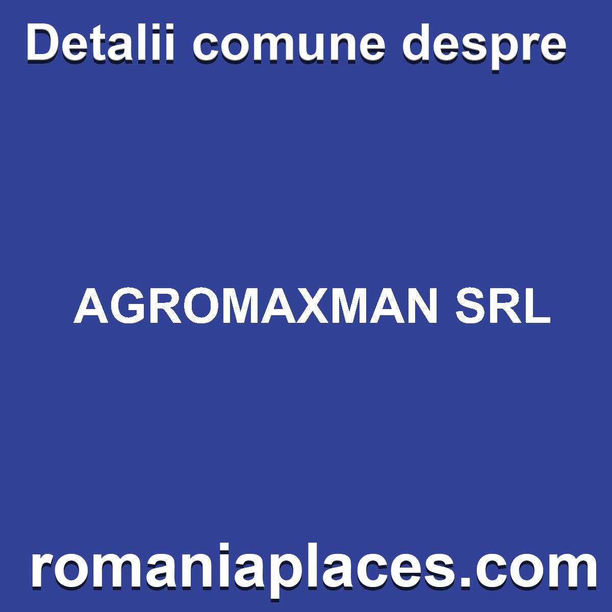 AGROMAXMAN SRL