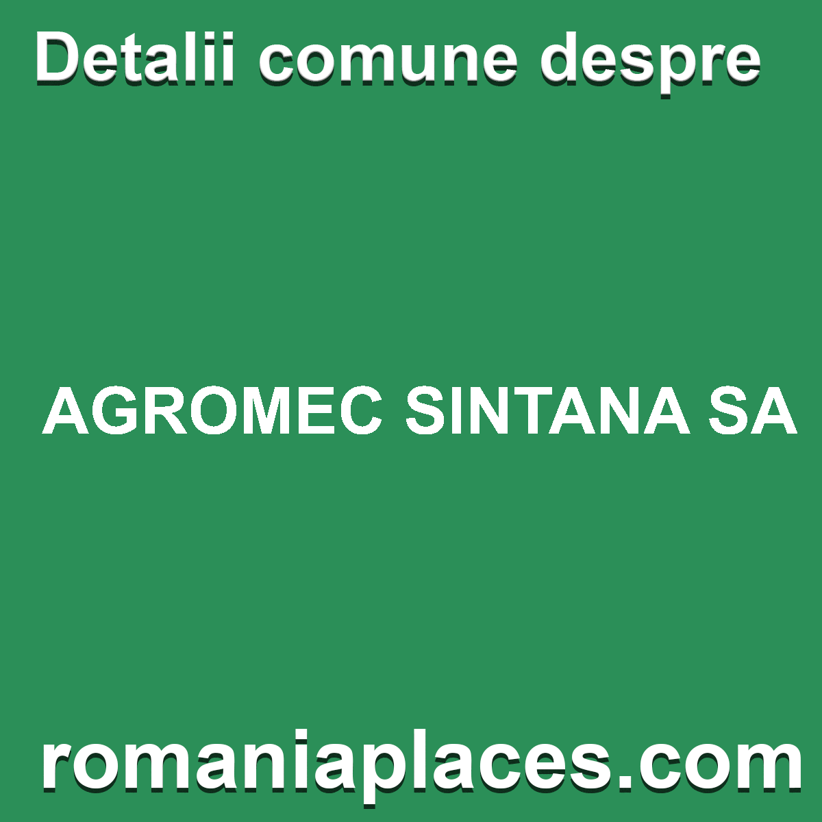 AGROMEC SINTANA SA