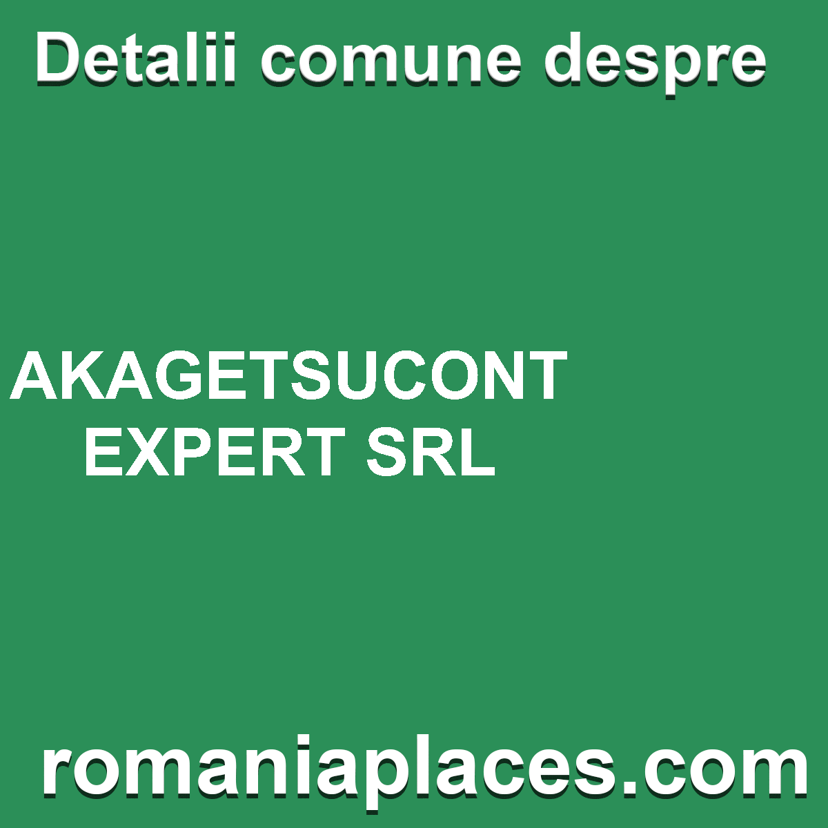 AKAGETSUCONT EXPERT SRL