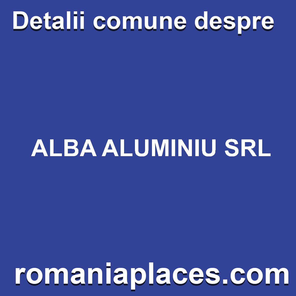 ALBA ALUMINIU SRL