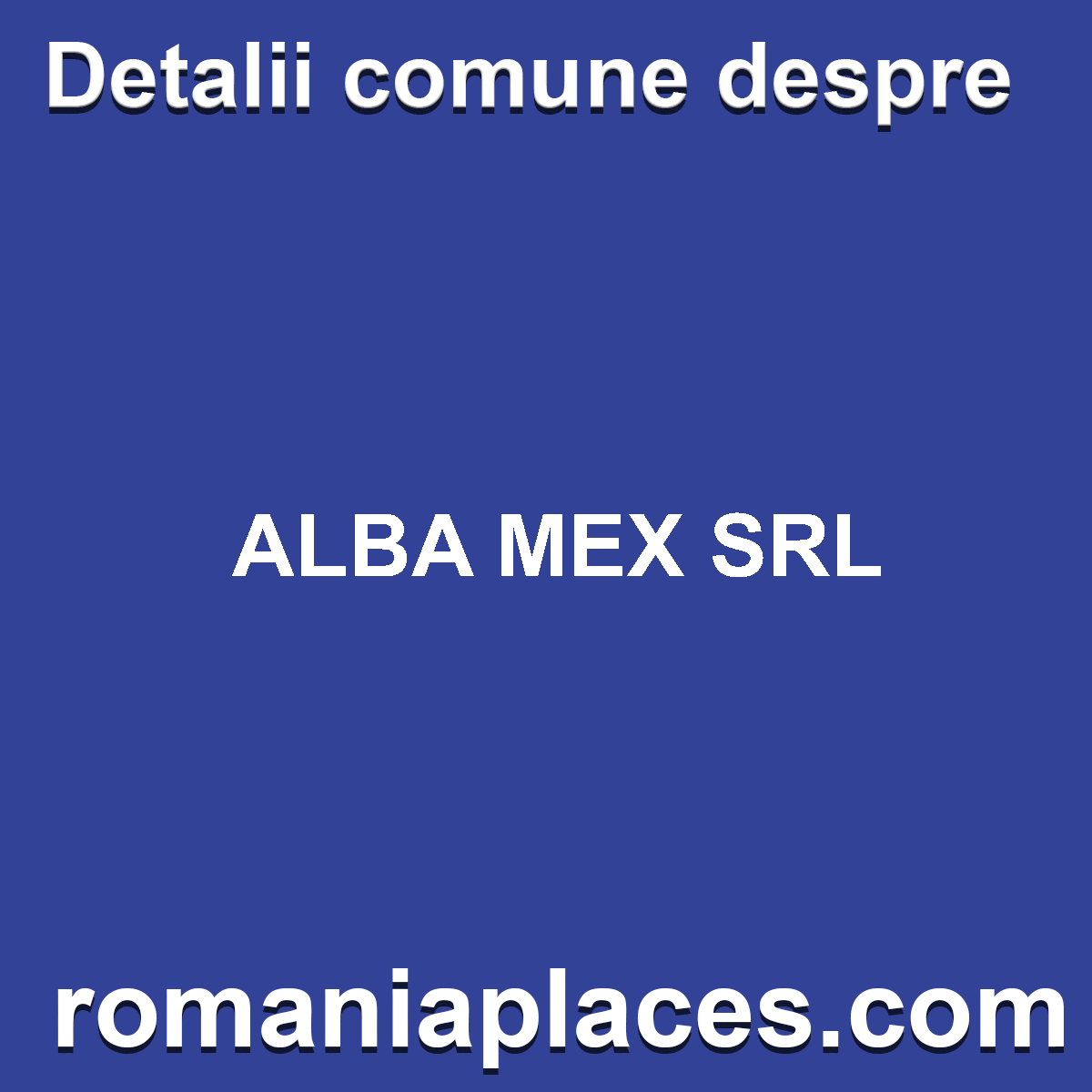 ALBA MEX SRL