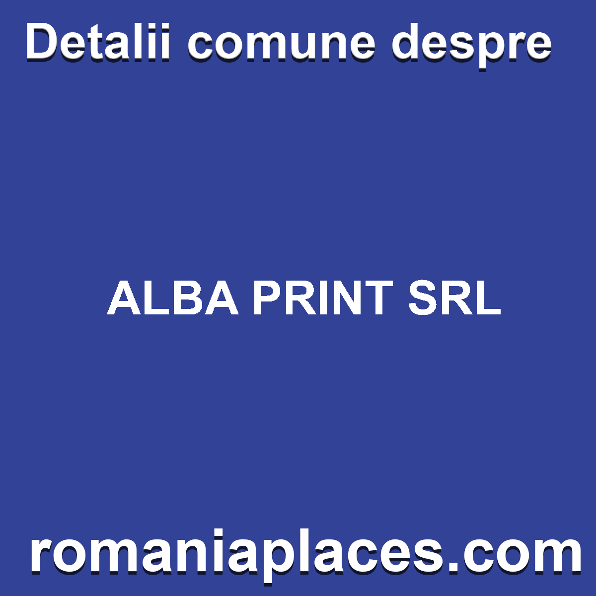 ALBA PRINT SRL