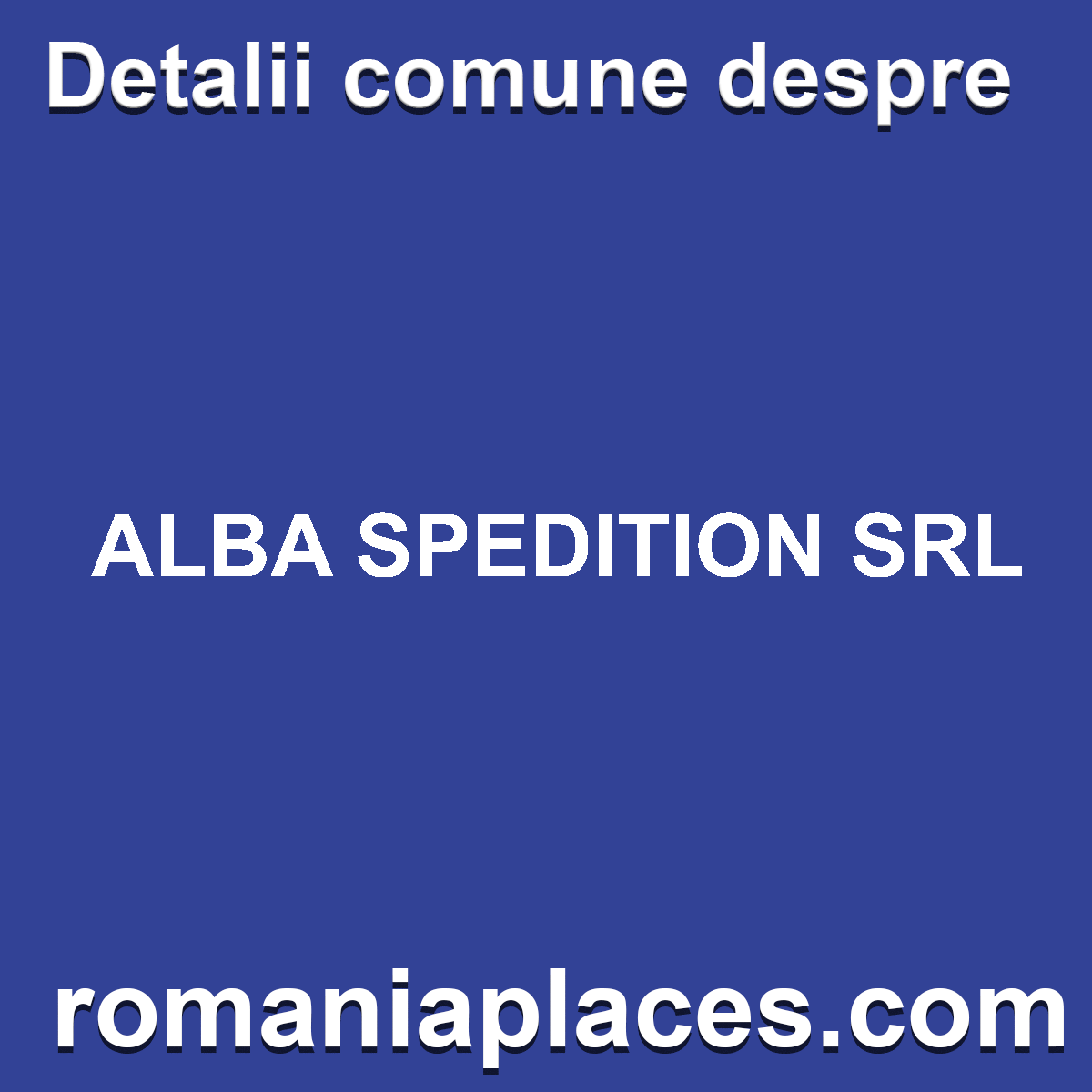 ALBA SPEDITION SRL