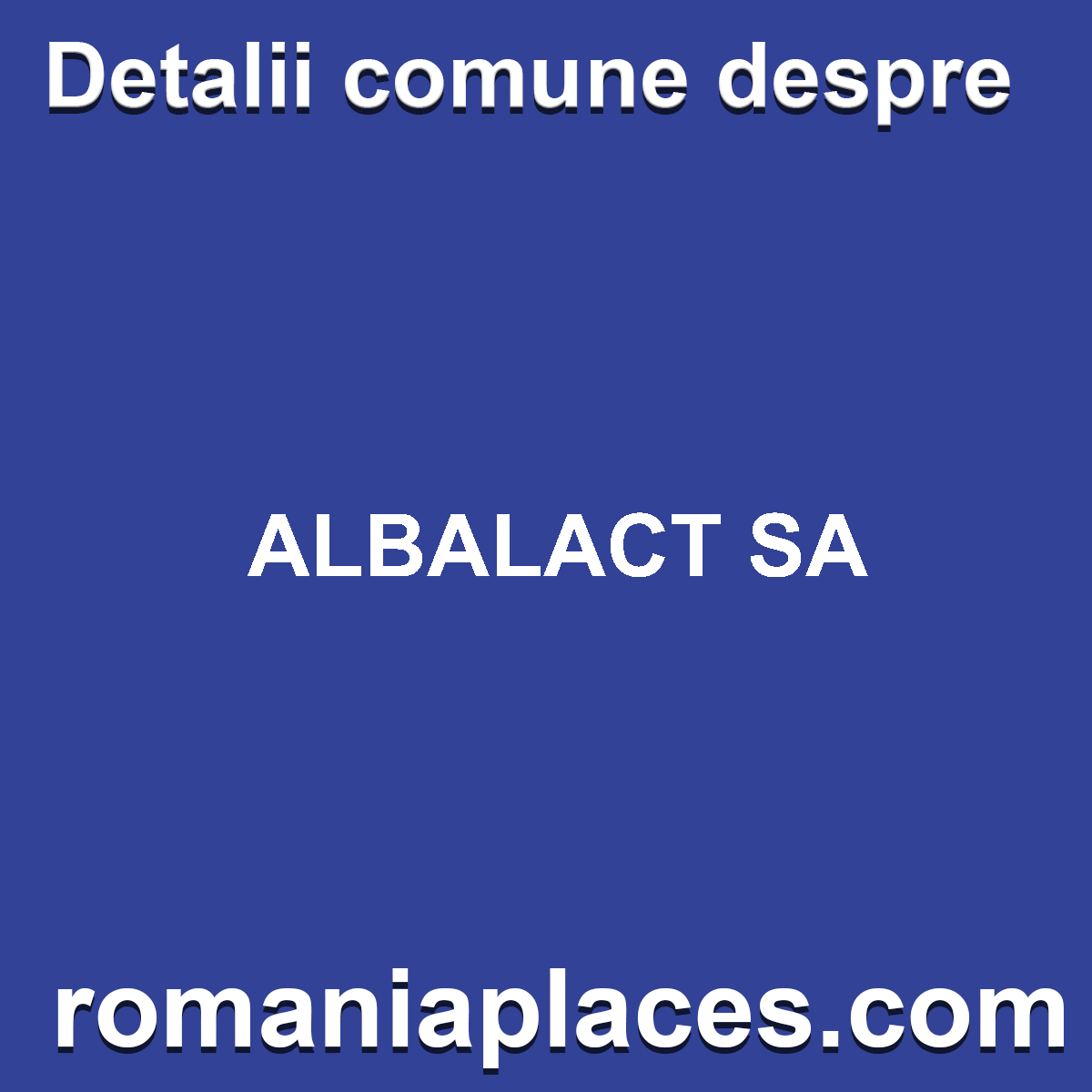 ALBALACT SA
