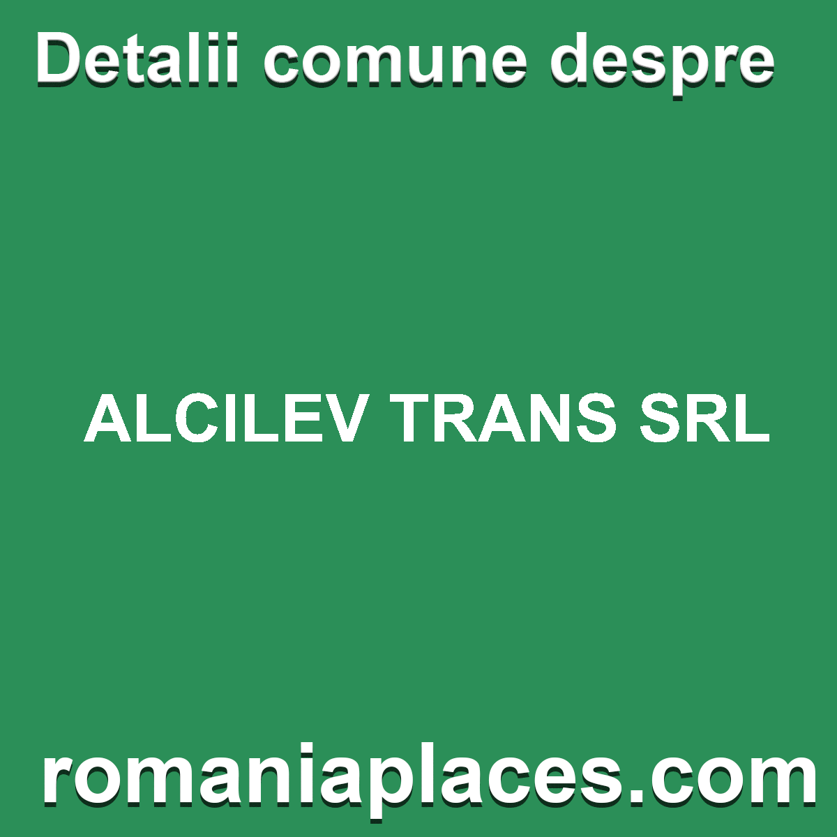 ALCILEV TRANS SRL