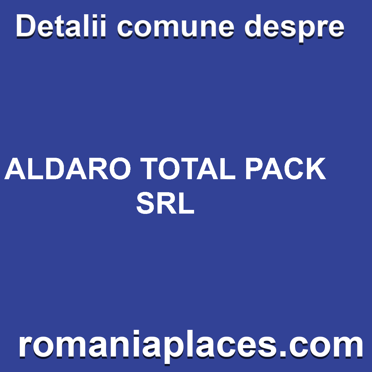 ALDARO TOTAL PACK SRL