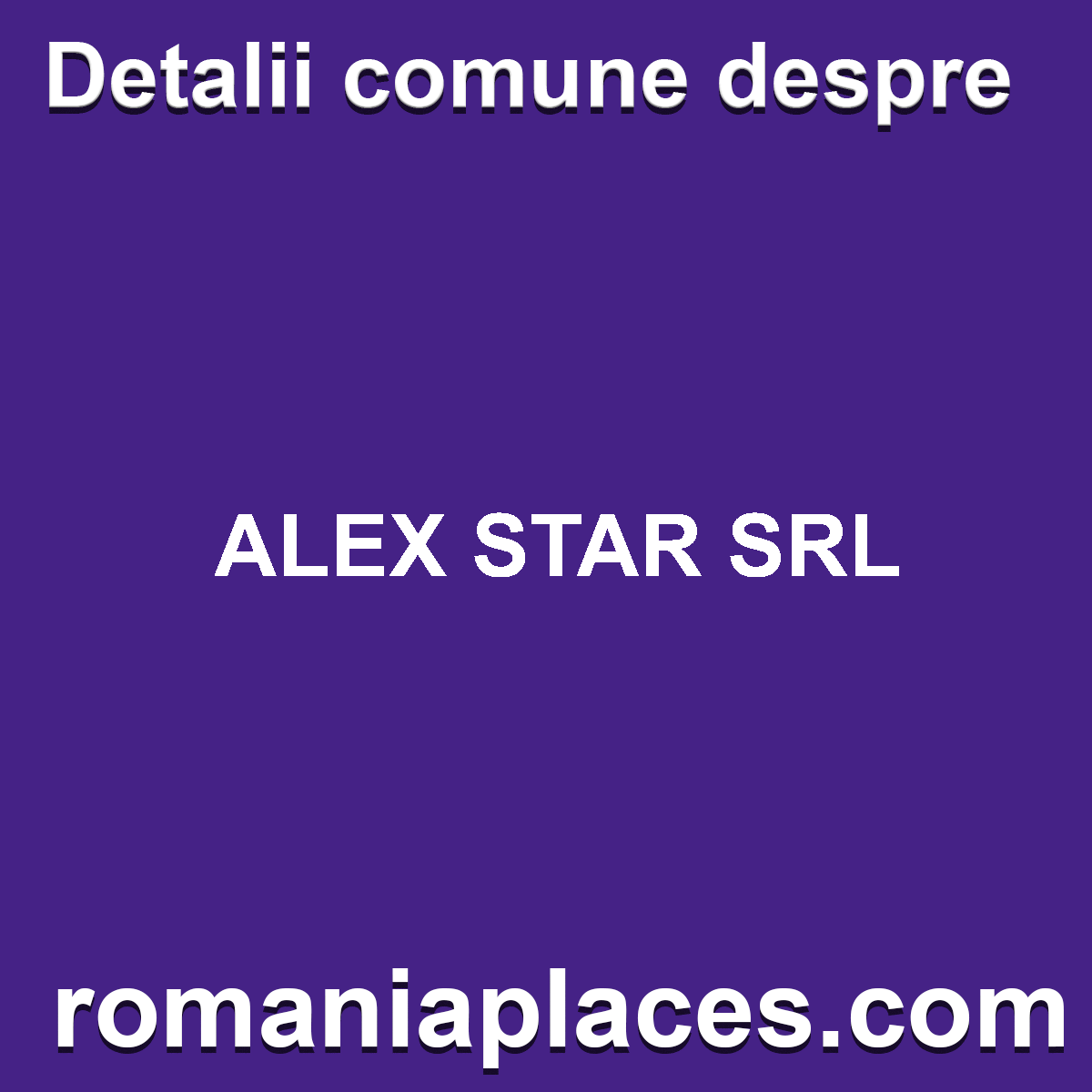 ALEX STAR SRL