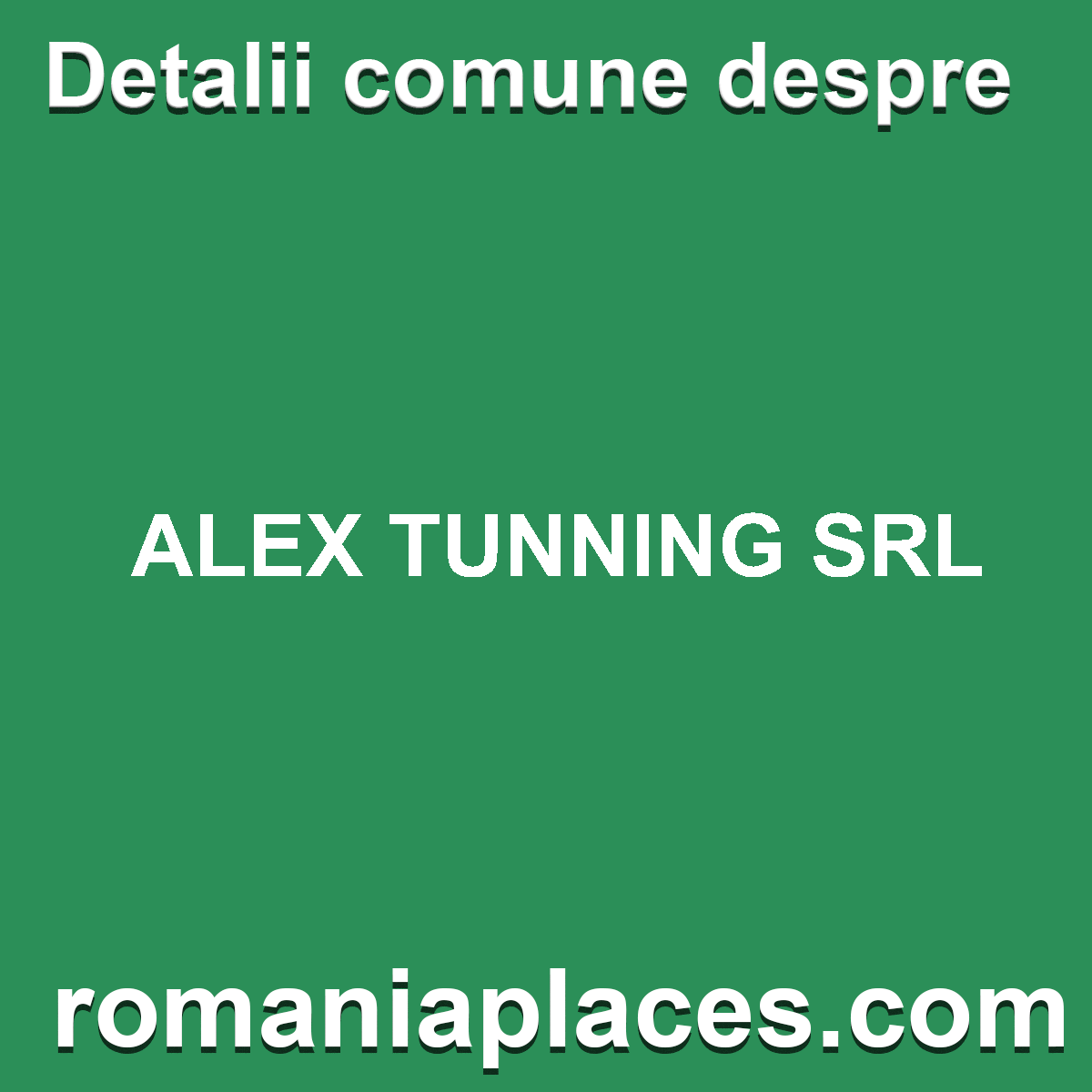ALEX TUNNING SRL