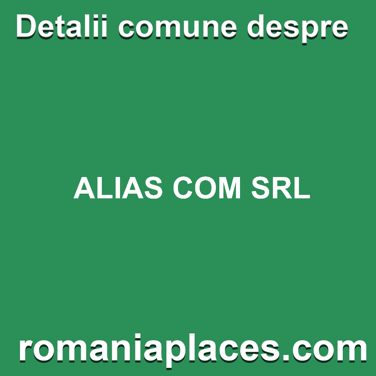 ALIAS COM SRL