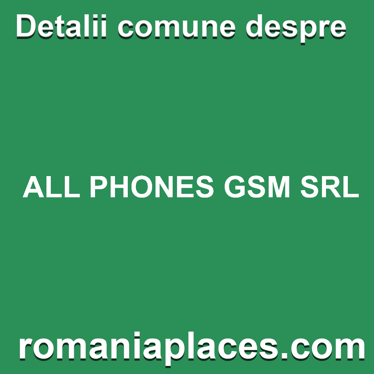ALL PHONES GSM SRL