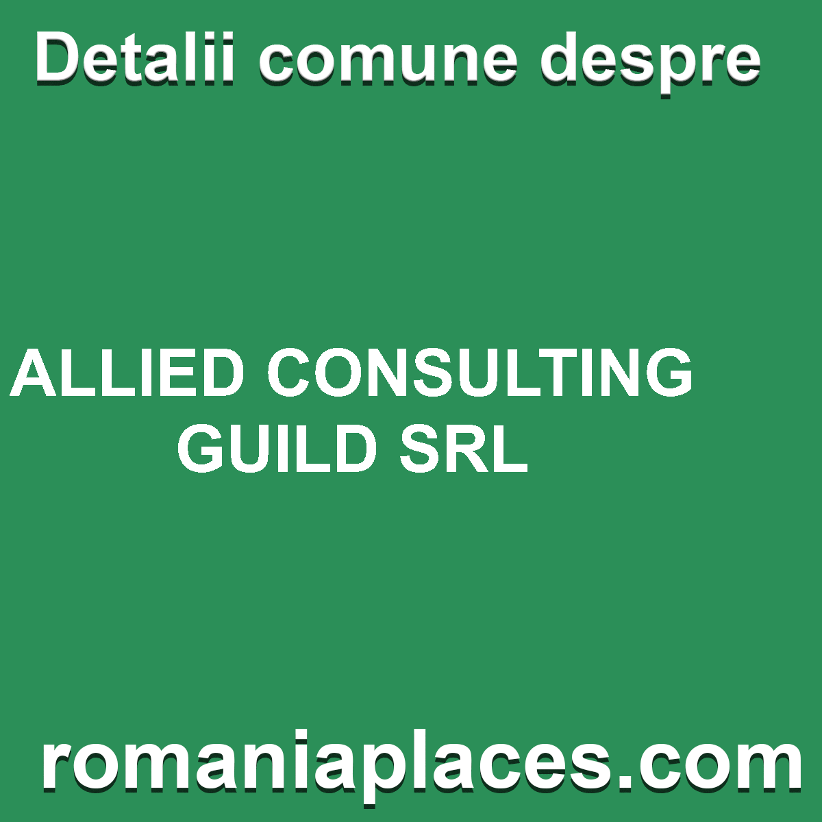 ALLIED CONSULTING GUILD SRL