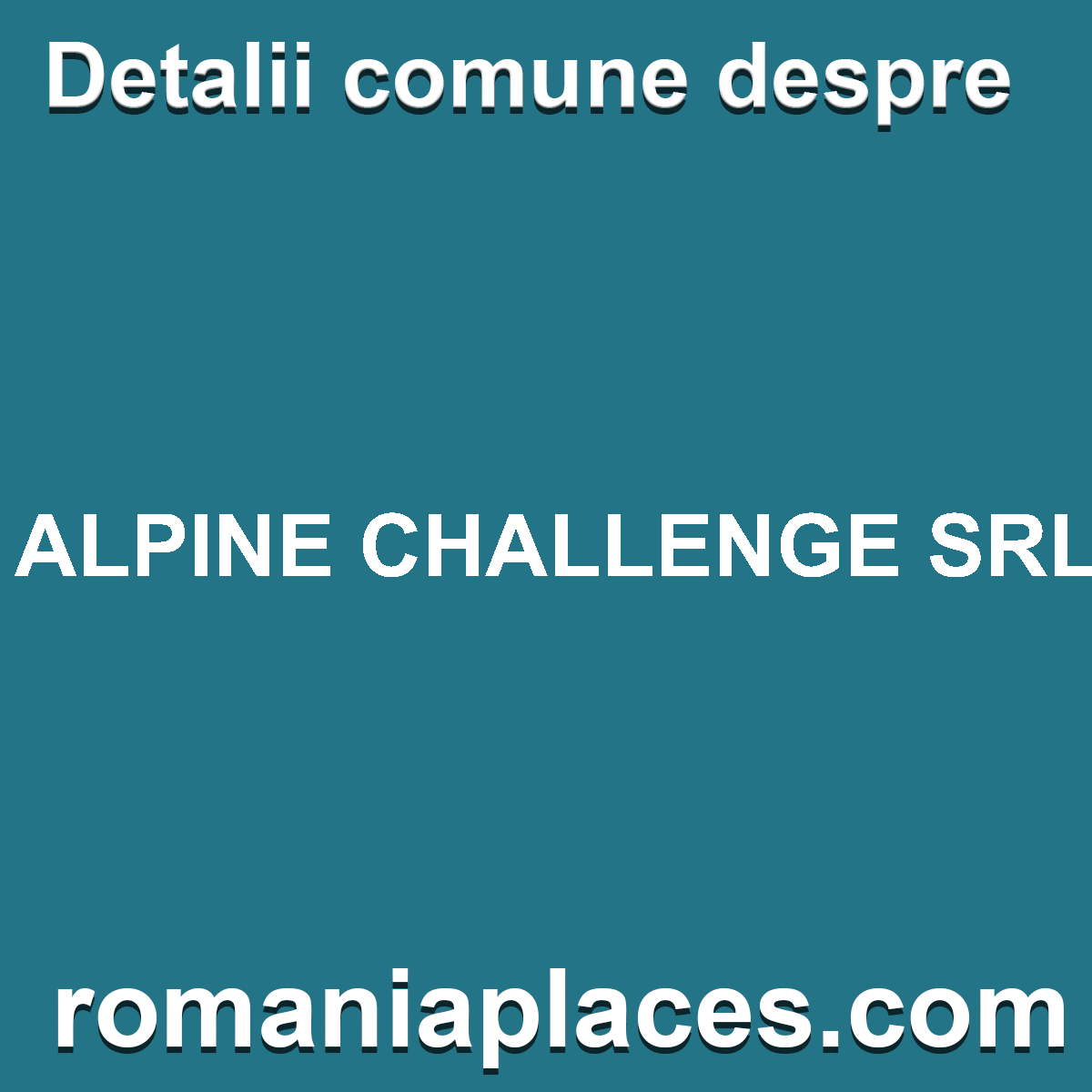 ALPINE CHALLENGE SRL