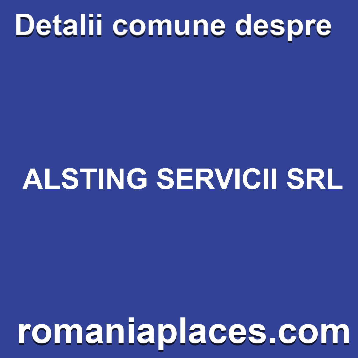ALSTING SERVICII SRL