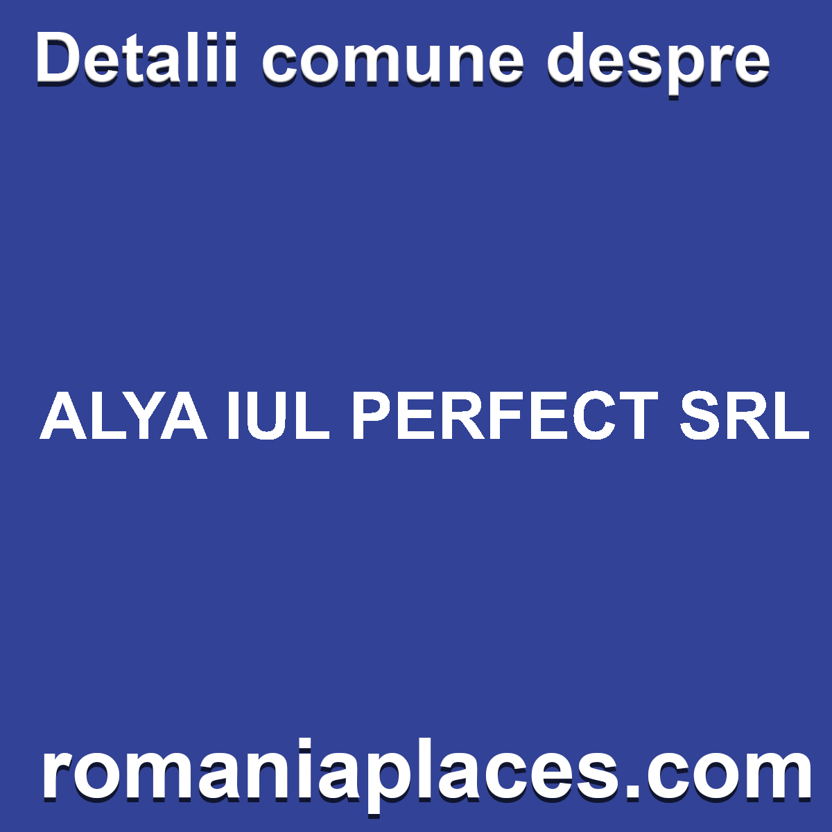 ALYA IUL PERFECT SRL