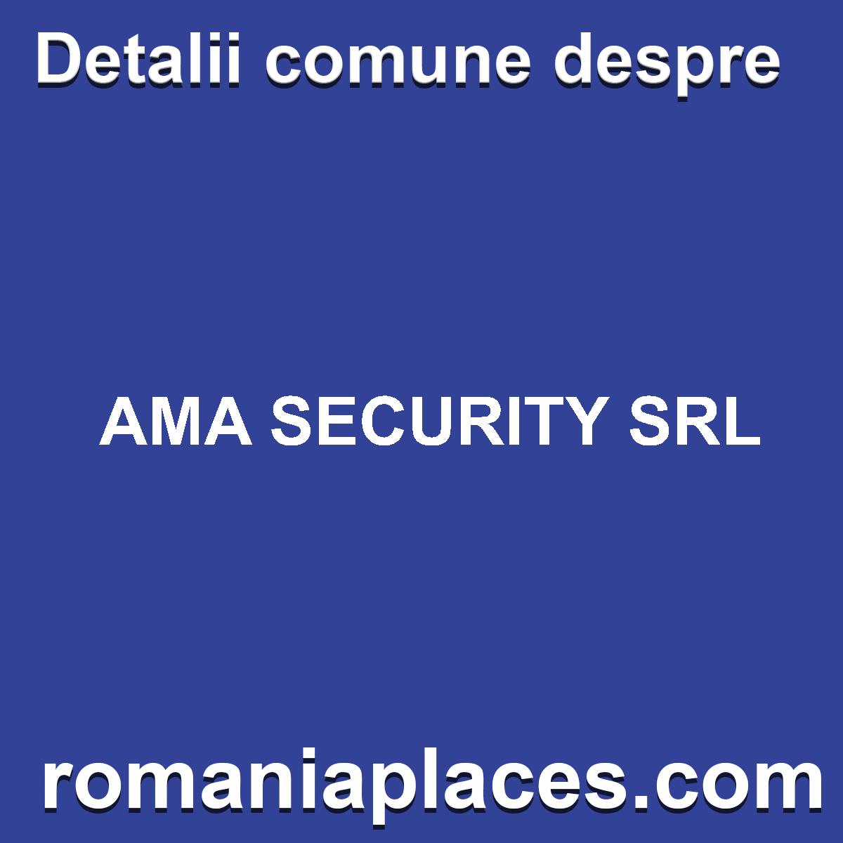 AMA SECURITY SRL