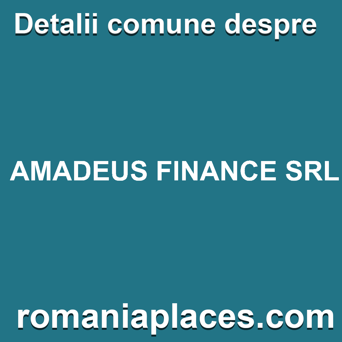 AMADEUS FINANCE SRL