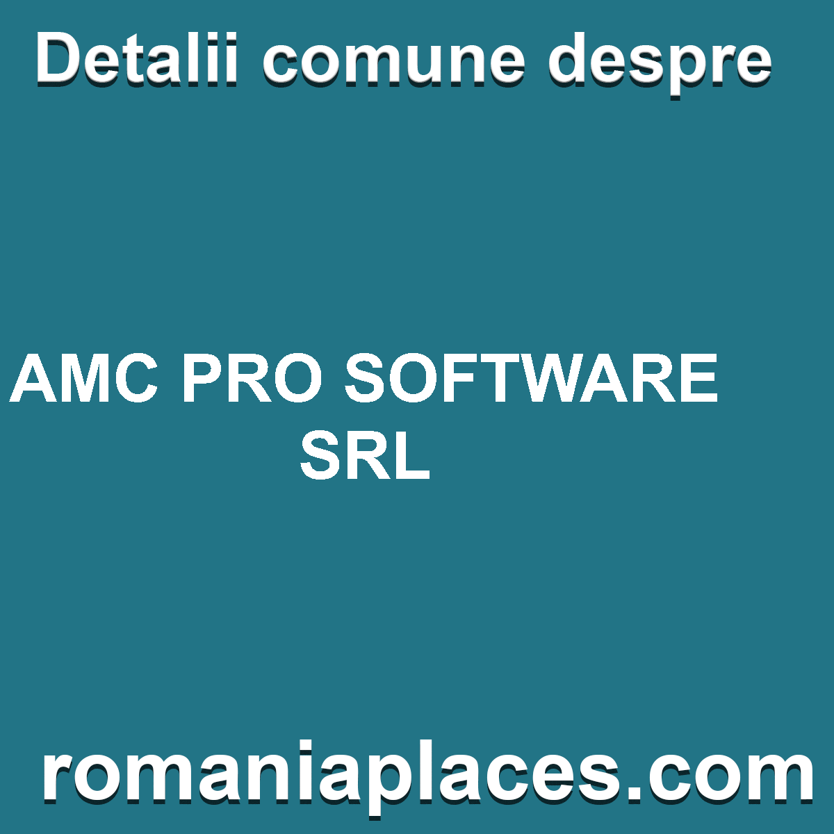 AMC PRO SOFTWARE SRL