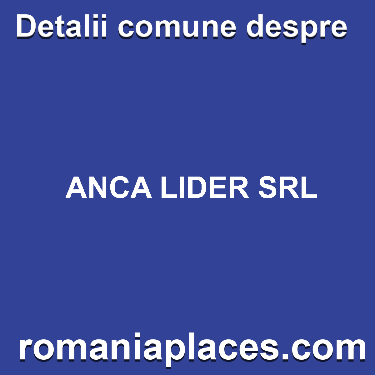 ANCA LIDER SRL