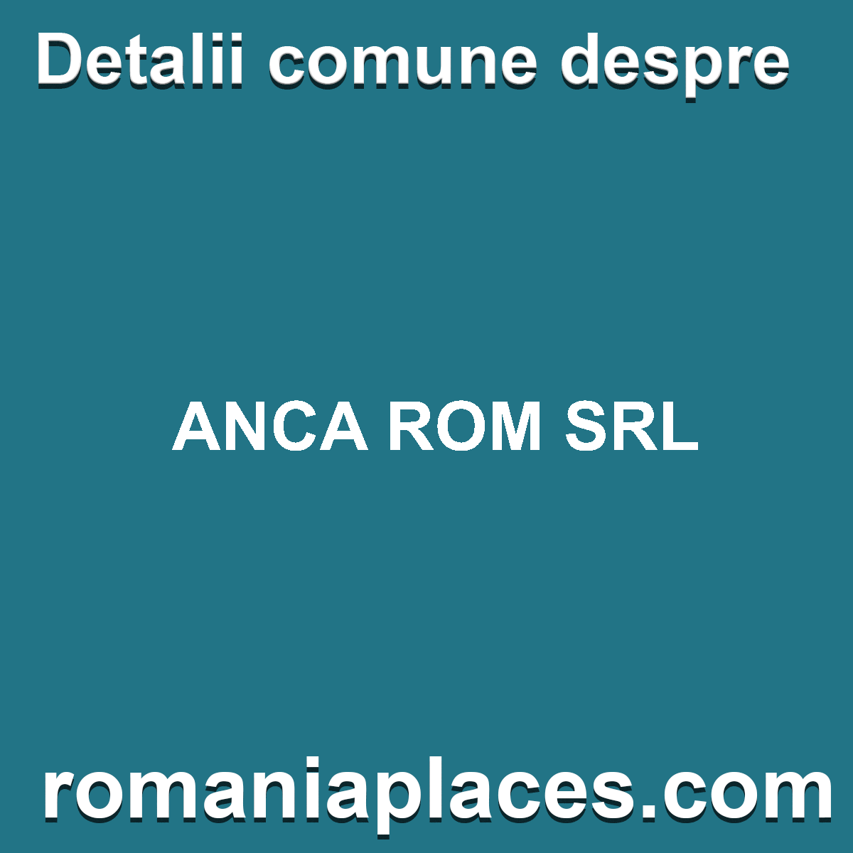 ANCA ROM SRL