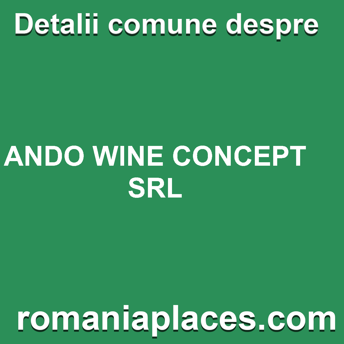 ANDO WINE CONCEPT SRL