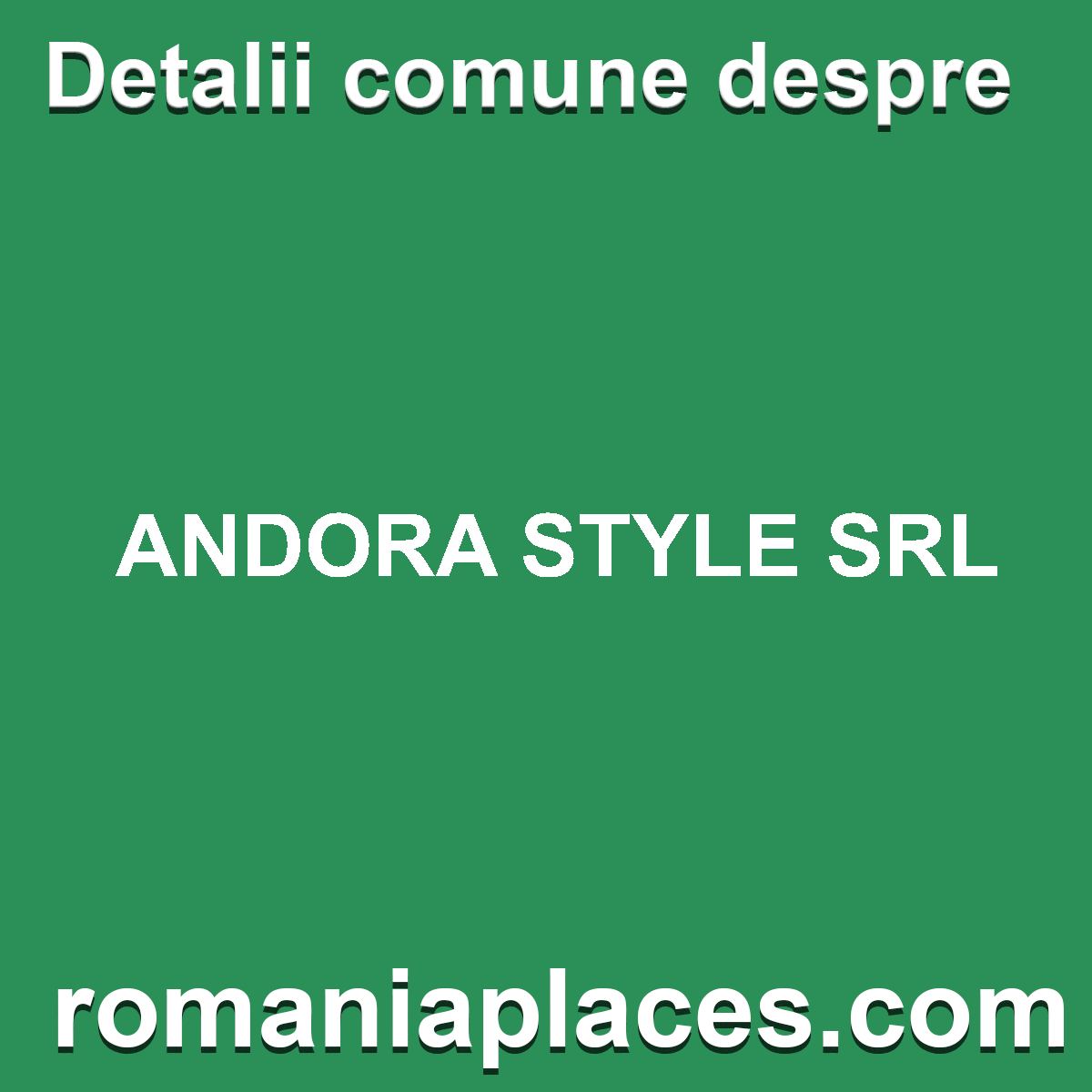 ANDORA STYLE SRL