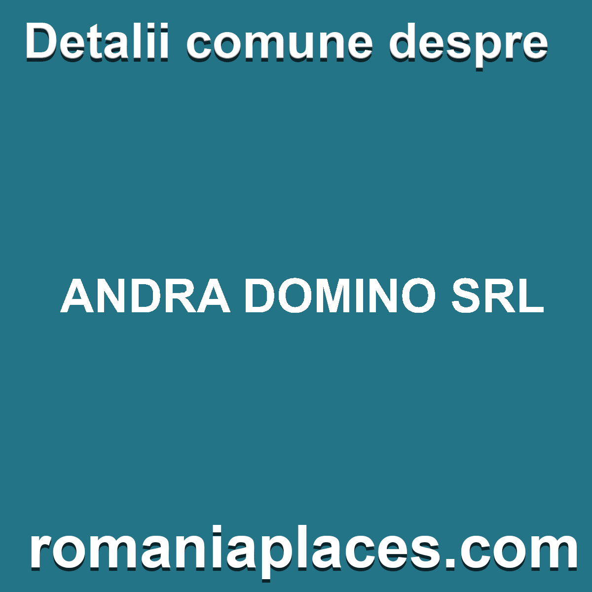 ANDRA DOMINO SRL