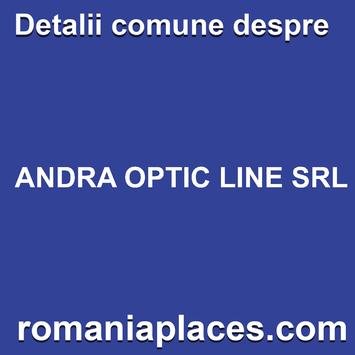 ANDRA OPTIC LINE SRL
