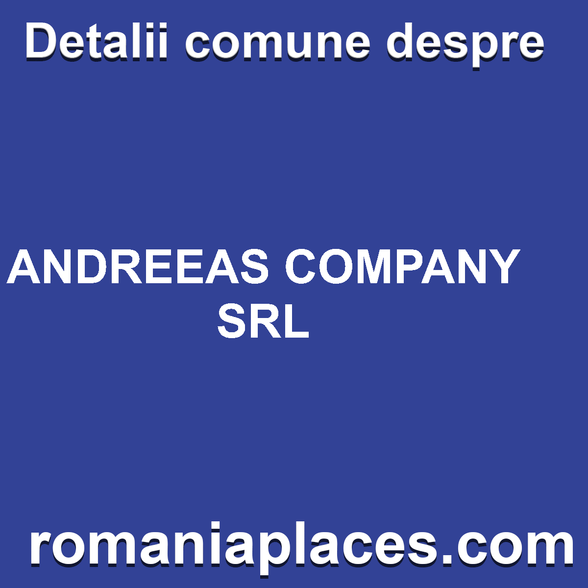 ANDREEAS COMPANY SRL