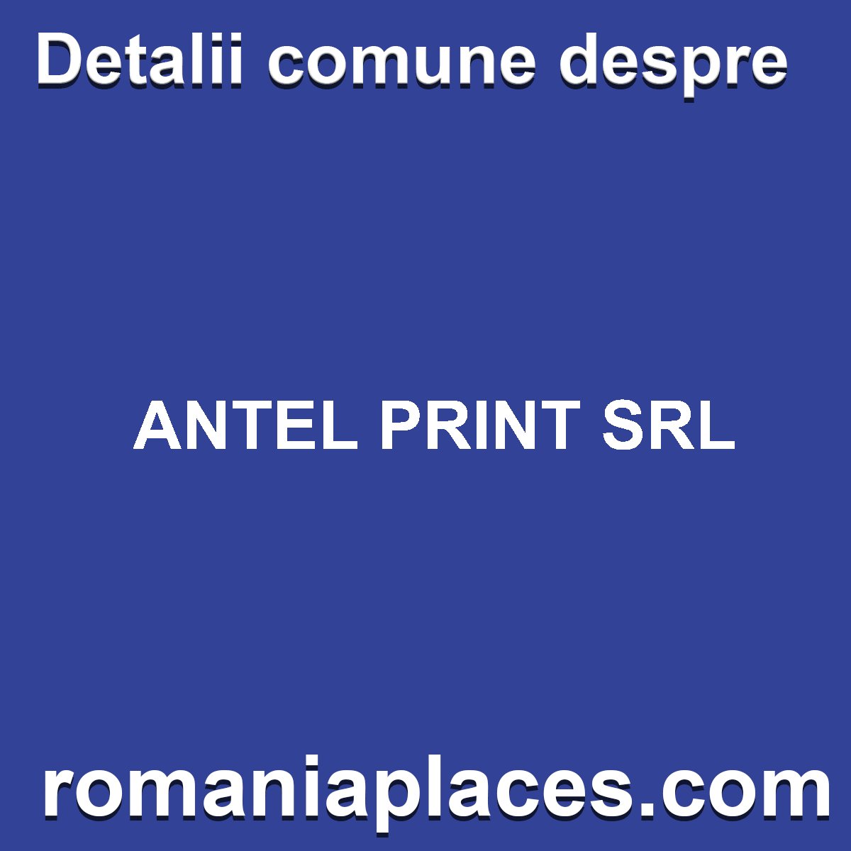 ANTEL PRINT SRL