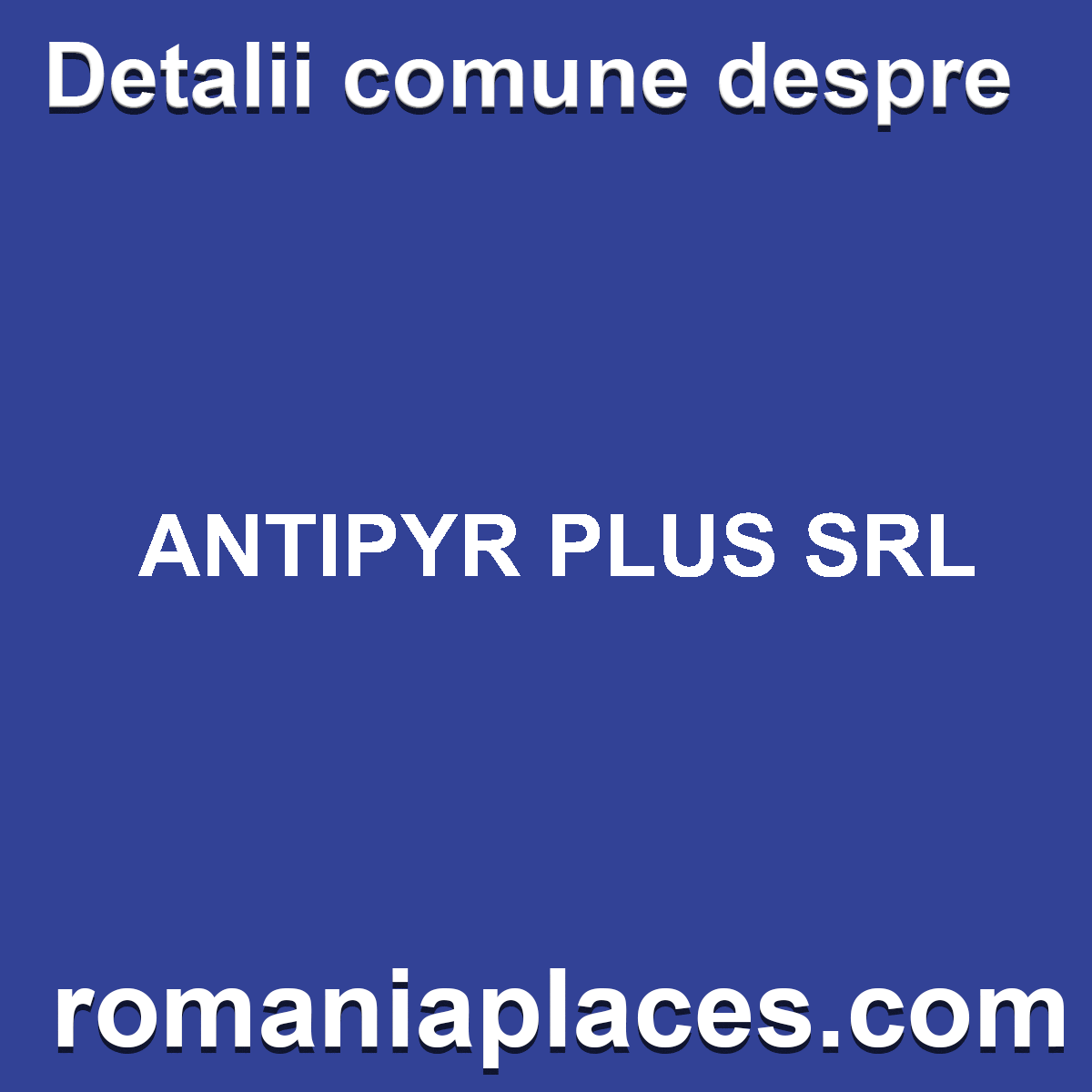 ANTIPYR PLUS SRL