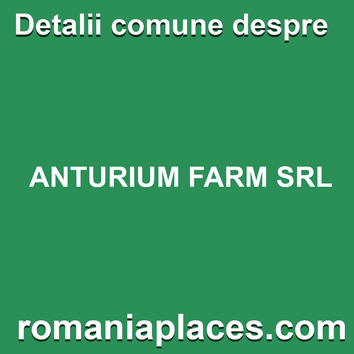ANTURIUM FARM SRL