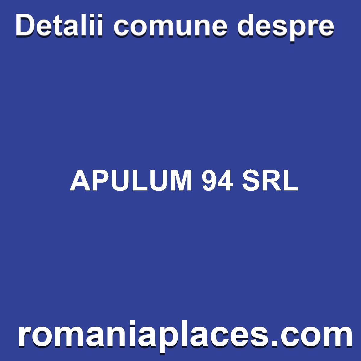 APULUM 94 SRL