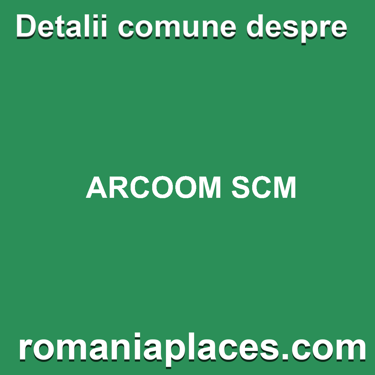 ARCOOM SCM