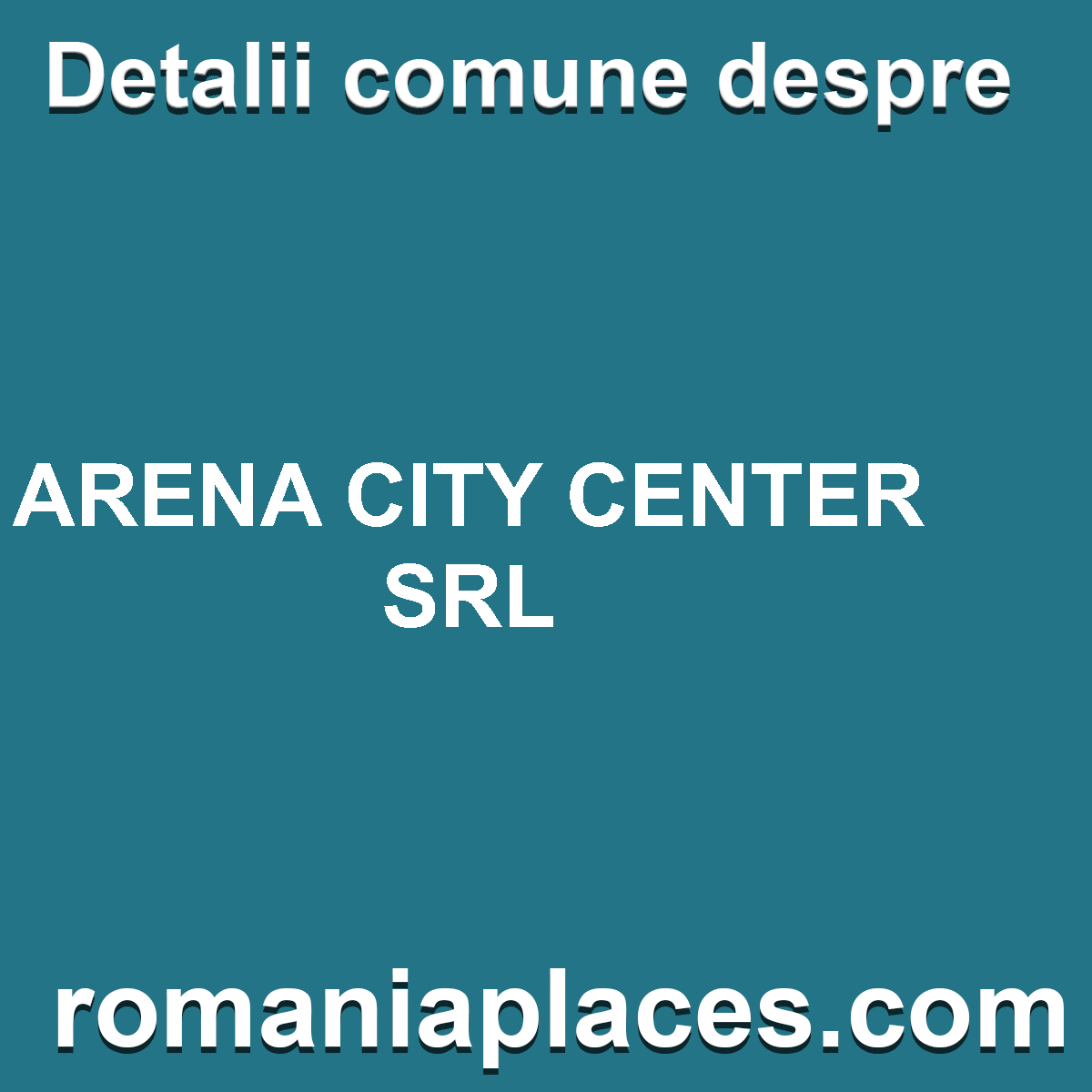 ARENA CITY CENTER SRL