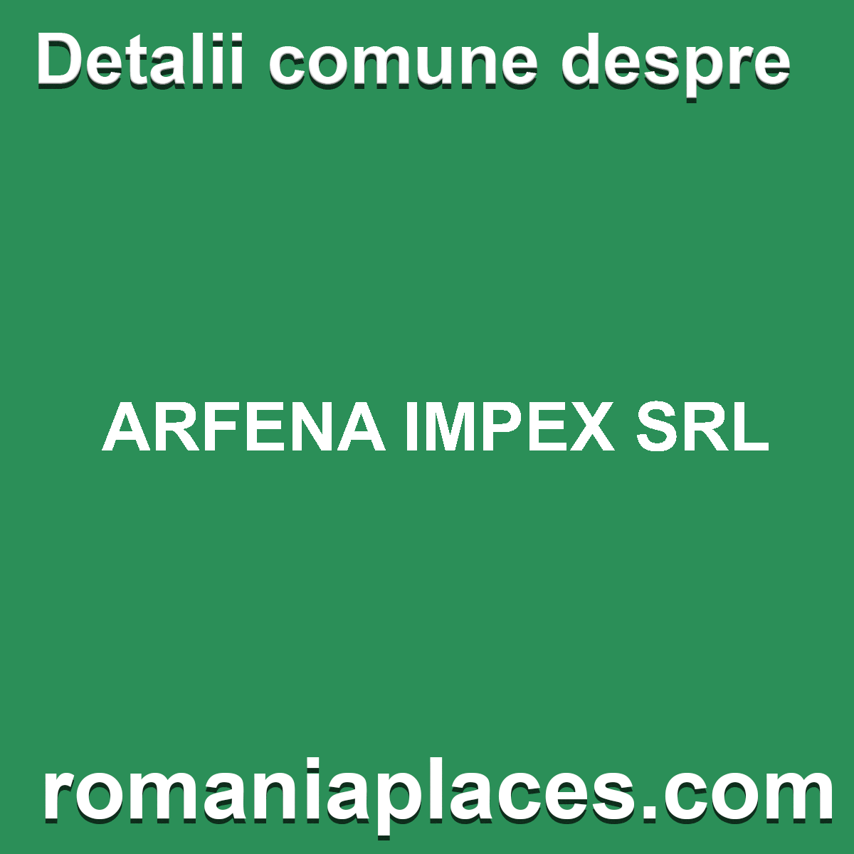 ARFENA IMPEX SRL