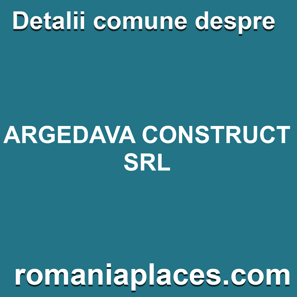 ARGEDAVA CONSTRUCT SRL