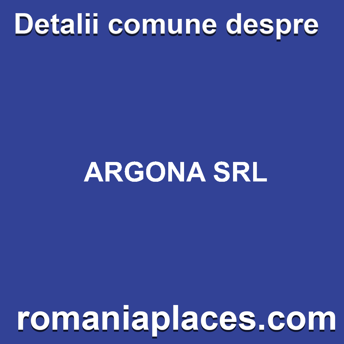 ARGONA SRL