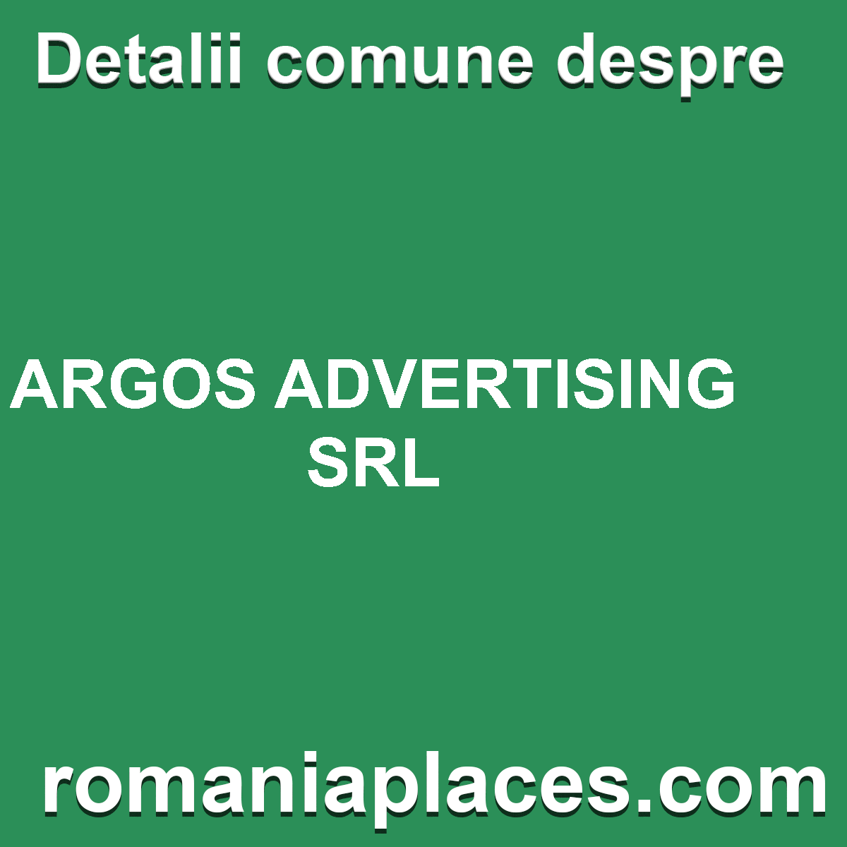 ARGOS ADVERTISING SRL