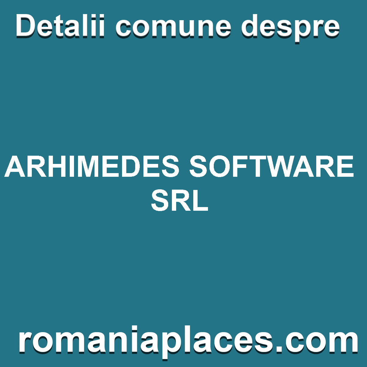 ARHIMEDES SOFTWARE SRL