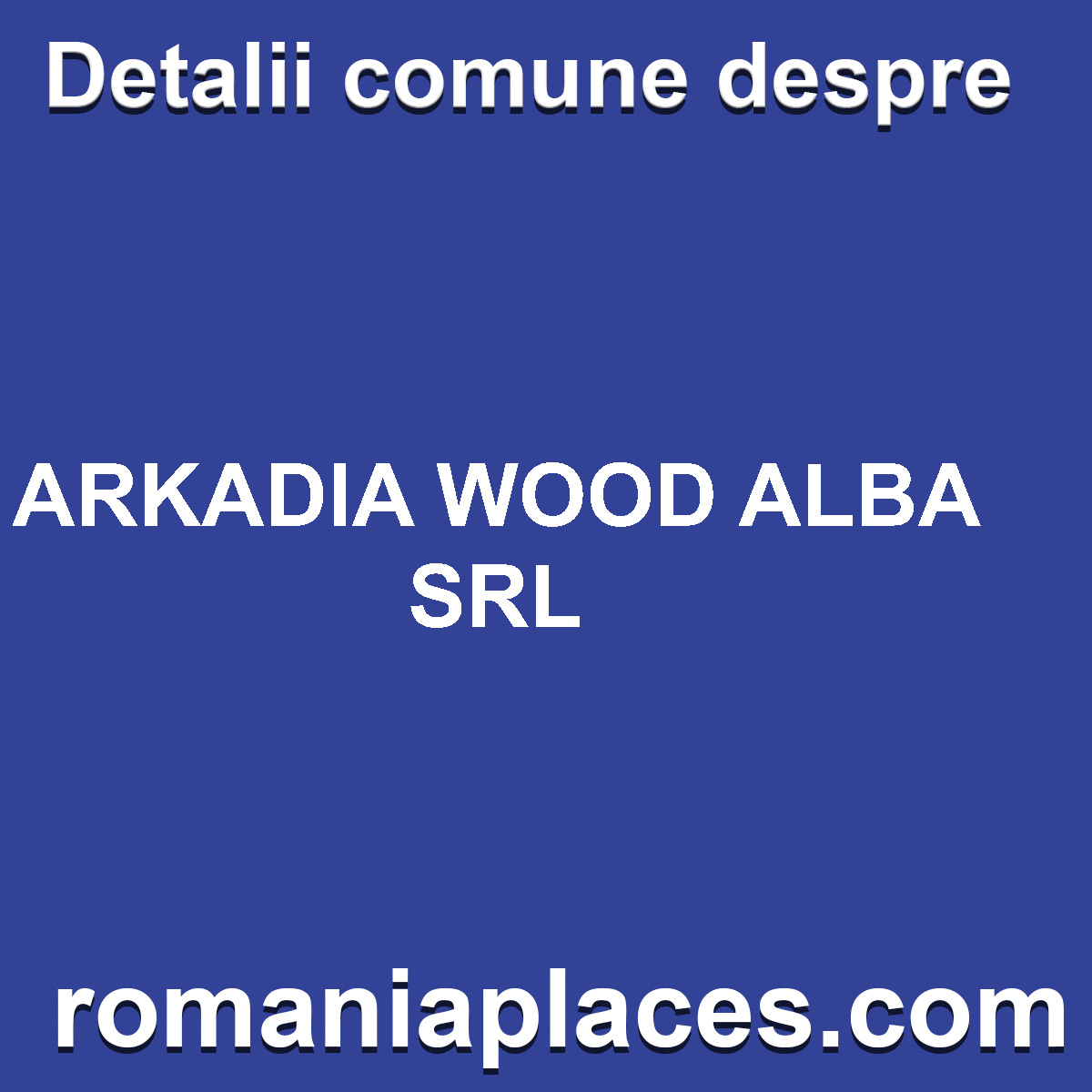 ARKADIA WOOD ALBA SRL