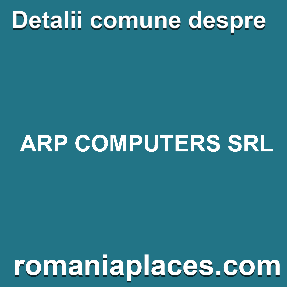 ARP COMPUTERS SRL