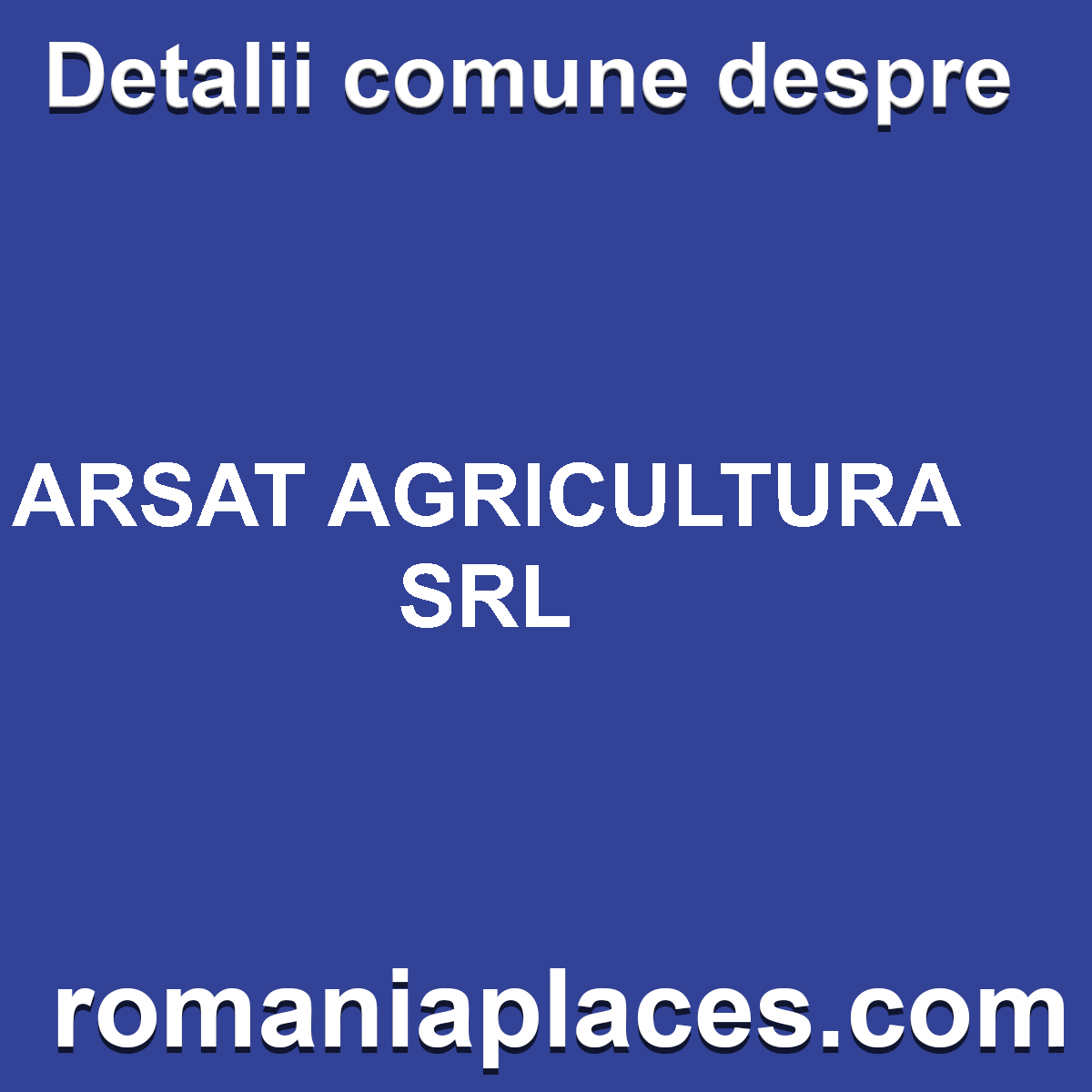 ARSAT AGRICULTURA SRL