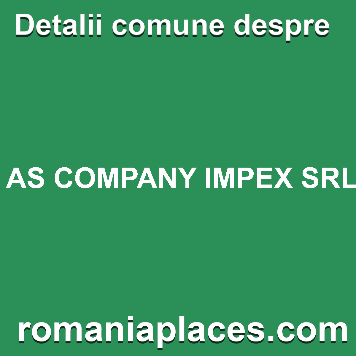 AS COMPANY IMPEX SRL